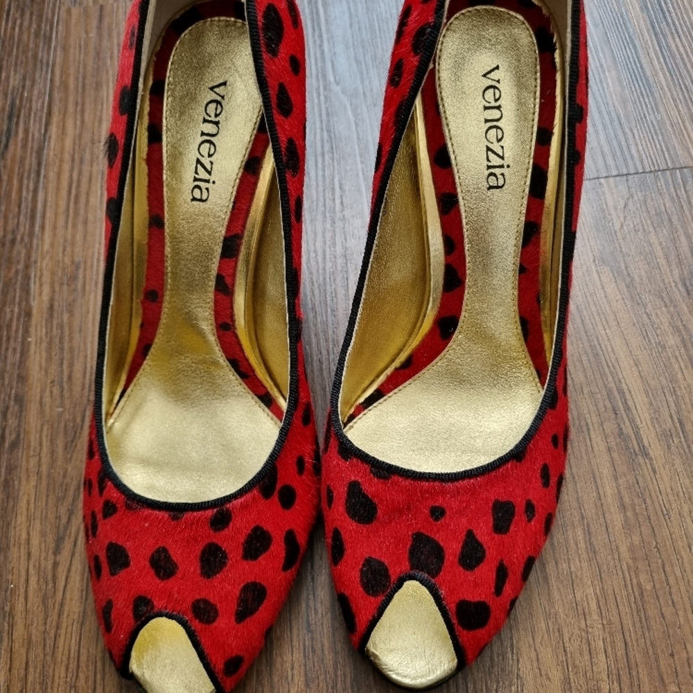 Venezia Red and Black Women's Shoes